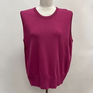Joseph A Women's Sweater Knit Top Size 1X Purple Boysenberry Sleeveless NWT